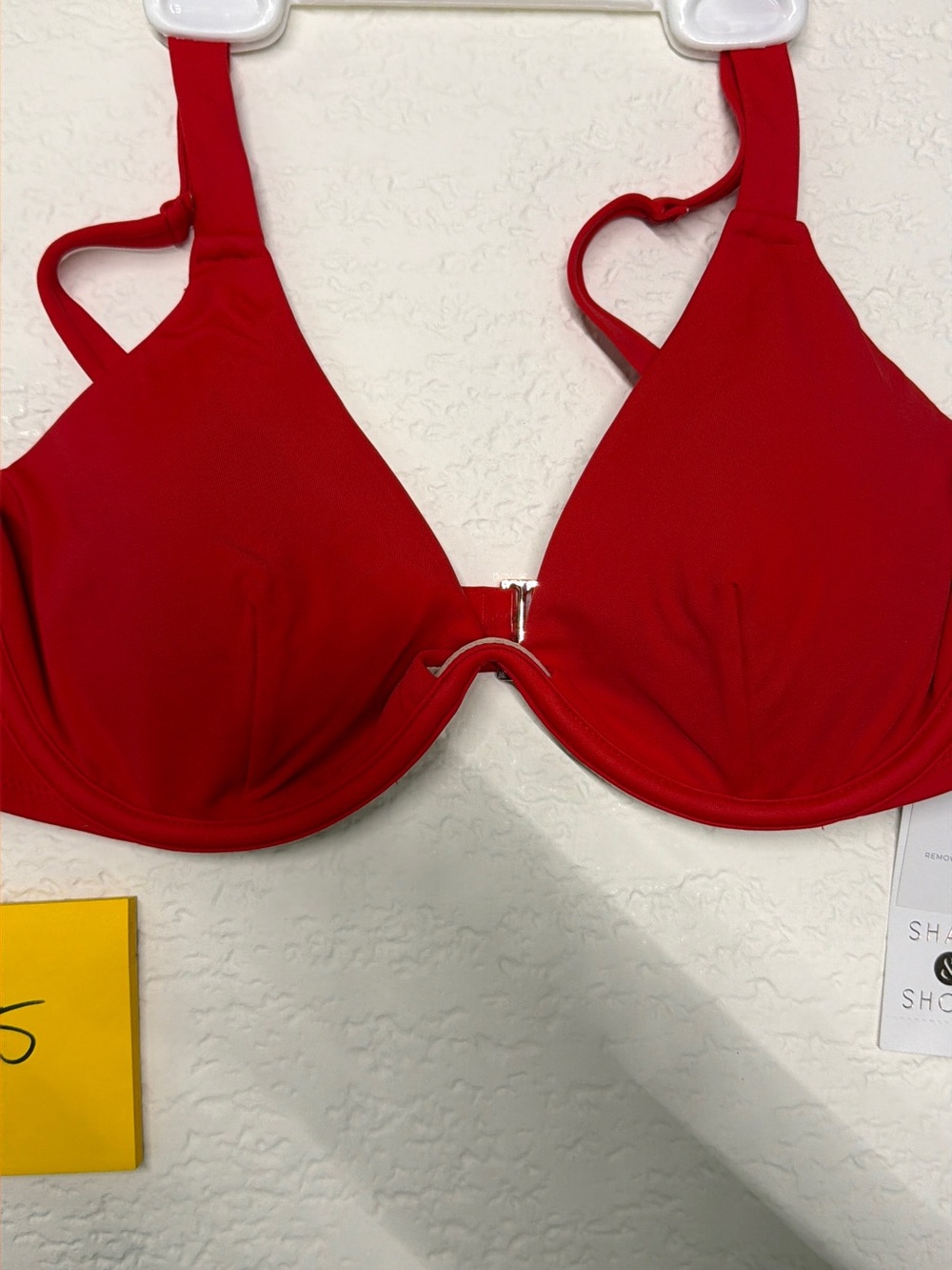 Shade & Shore Red Underwire Bikini Top